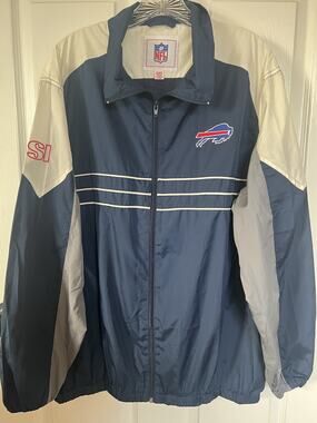 Vtg 90s Buffalo Bills Sports Illustrated Windbreaker Jacket Full Zip Men’s XL SI